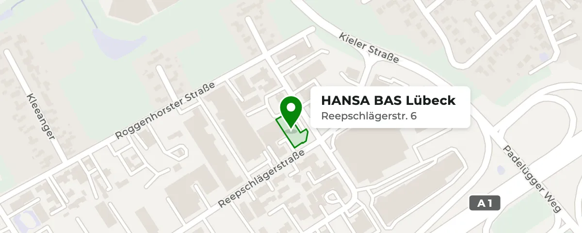 Karte der Umgebung Reepschlägerstr. 6 in Lübeck